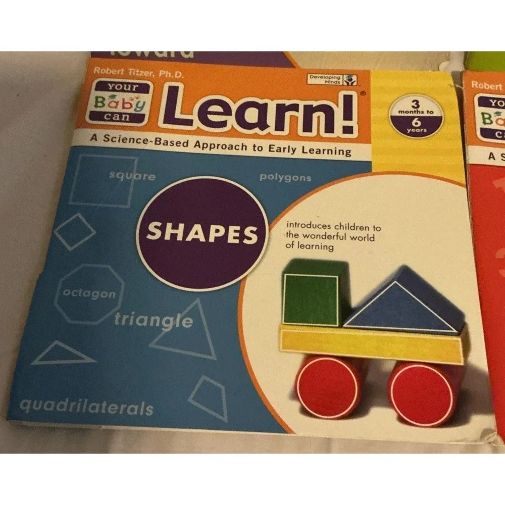 Lot Of 4 Your‎ Baby Can Learn Books! Shapes, Numbers, Patterns, And Prepositions